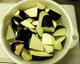 ナスとささみ 煮物素麺作り方1写真