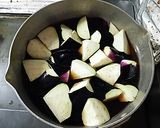 ナスとささみ 煮物素麺作り方3写真