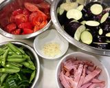 モリモリ♡夏野菜の冷製パスタ♪ 簡単♪♪作り方1写真