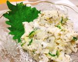 余ったポテトサラダでポテサラチーズ餃子作り方1写真