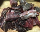 鮪のアラとニラのニンニク醤油炒め作り方3写真
