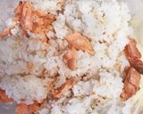 鮭と水菜の和洋混ぜごはん作り方2写真
