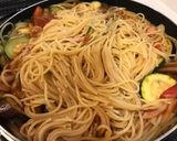 茄子とズッキーニのナポリタン作り方3写真