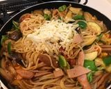 茄子とズッキーニのナポリタン作り方4写真