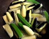 豚しゃぶと揚げ夏野菜のおろしサラダ作り方2写真