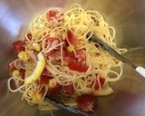 ツナ缶とトマトの冷製パスタ作り方7写真