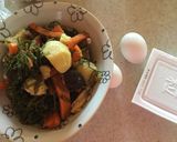 残り物で！刻み昆布と納豆のチャーハン作り方1写真