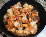 サケとエビの黒酢中華炒め♪作り方5写真