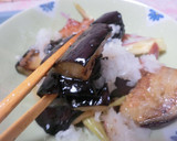 鶏肉とナスとミョウガのみぞれがけ作り方15写真