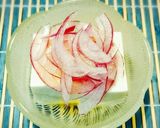 紫玉ねぎとごま油の塩冷奴作り方4写真