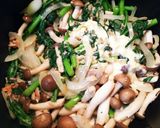 簡単！春菊としめじの醤油ツナマヨ炒め作り方9写真