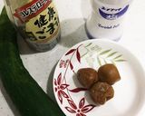 簡単おつまみ☆キュウリと梅肉で爽やかに☆作り方1写真