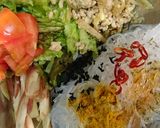 鶏ひきと新生姜のそぼろエスニックサラダ作り方2写真