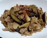 なすとエリンギと豚肉のこってりマヨ醤油炒作り方7写真