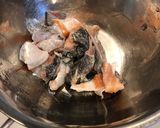 サーモンフライと皮の唐揚げタルタル添え作り方3写真