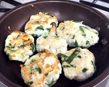 鶏ひき肉とレンコンのはんぺんお焼き★作り方4写真