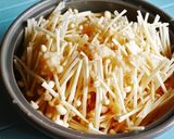 えのき茸とめかぶの彩り野菜梅肉和え作り方1写真