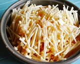 えのき茸とめかぶの彩り野菜梅肉和え作り方1写真