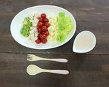 たっぷりたらこマヨのチョップドサラダ作り方1写真
