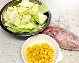 豚こま切れ肉とキャベツのオイスター炒め♪作り方1写真