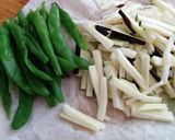 簡単いんげん豆と茄子の赤パプリカ味噌炒め作り方1写真