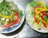 ツナと梅オクラのサラダうどん❁作り方1写真