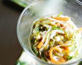 えのき茸とめかぶの彩り野菜梅肉和え作り方6写真
