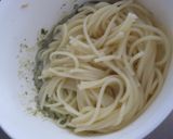 緑茶でジェノバ風クリームパスタ作り方3写真