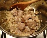 豚・きのこ・グリーンピースご飯作り方3写真