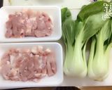 鶏肉とチンゲンサイの炒め物作り方1写真