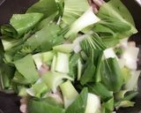鶏肉とチンゲンサイの炒め物作り方3写真