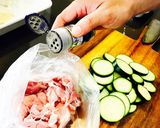 簡単☆ズッキーニと豚肉のさっぱりおかず作り方2写真
