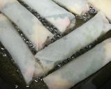 茹で鶏でシソ明太子チーズ春巻き作り方7写真