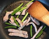 豚肉とニンニクの芽の酢味噌炒め作り方3写真