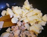 肉野菜炒めwithぼたごしょう。作り方3写真