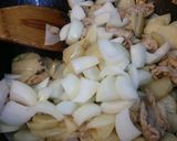 肉野菜炒めwithぼたごしょう。作り方4写真