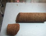 お煎餅の缶の蓋で作るブッシュド☆ノエル☆作り方18写真