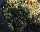 高菜のカリッとねぎ焼きそば。作り方4写真