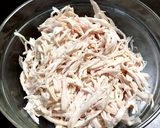 バンバンジー 簡単 キュウリ 胸肉作り方3写真