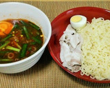 蒸し鶏の冷やし中華風ラーメン作り方9写真