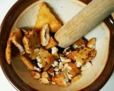 お煎餅衣のササミフライと蒸し茄子作り方7写真