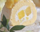 宝石パインとココナッツのロールケーキ作り方40写真