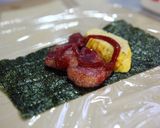 厚切りベーコンとオムレツのおにぎり作り方8写真