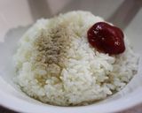 厚切りベーコンとオムレツのおにぎり作り方5写真