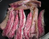 牛赤身すじ肉の赤ワイントマト煮込み作り方1写真