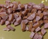 コーンとソーセージのピラフ風-QC使用-作り方3写真