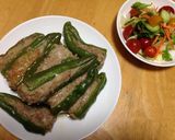 ジャンボしし唐の肉詰め作り方8写真