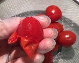 ワインと一緒に♡プチトマトアンチョビ作り方3写真
