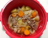 ダシが決め手！電子レンジで超簡単肉ジャガ作り方8写真