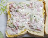 ソースが美味しい★ハムのサンドイッチ作り方4写真